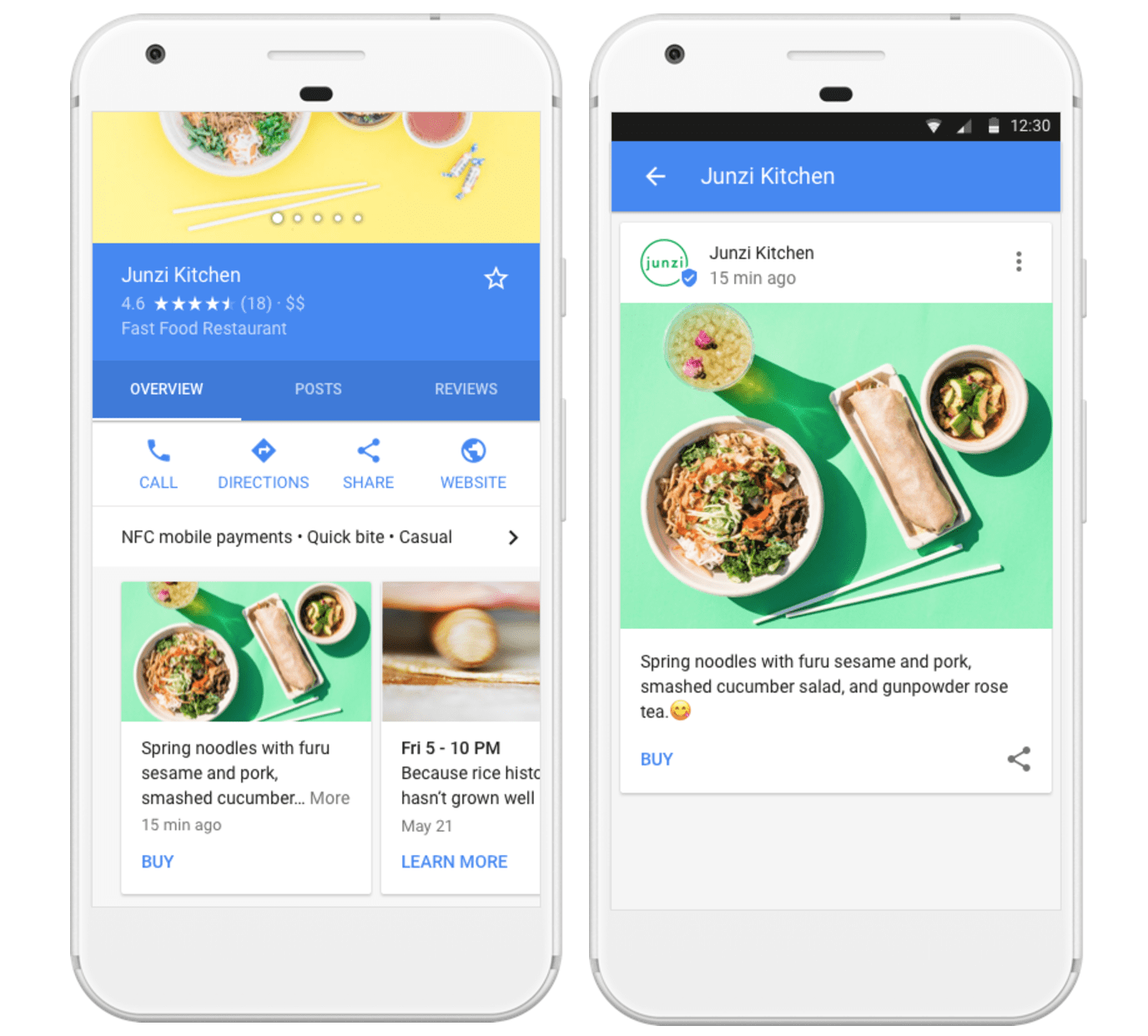 Google Posts Example