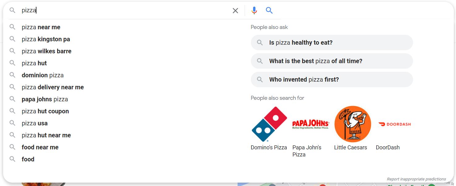 Enhanced Autocomplete Box for Pizza